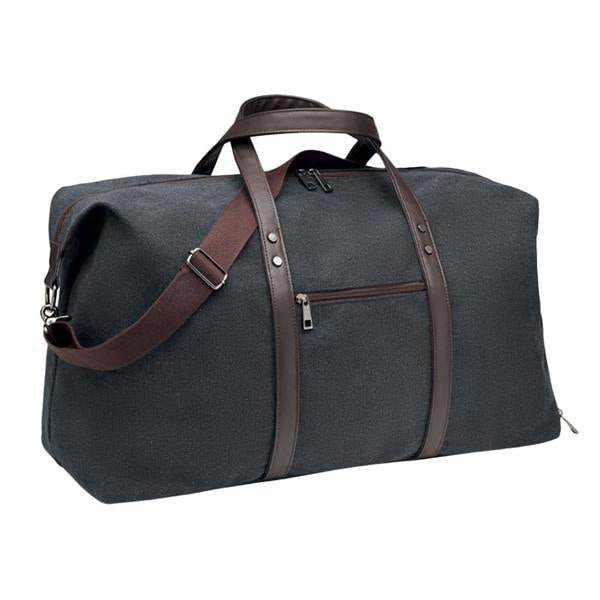 MidOcean Zurich Washed Canvas Weekend Bag - Black - 