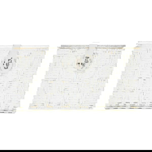 Twisted White Paper Rope Storage Basket