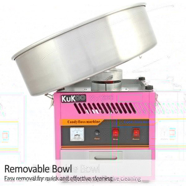 KuKoo Candy Floss Machine & 500 Candy Floss Sticks