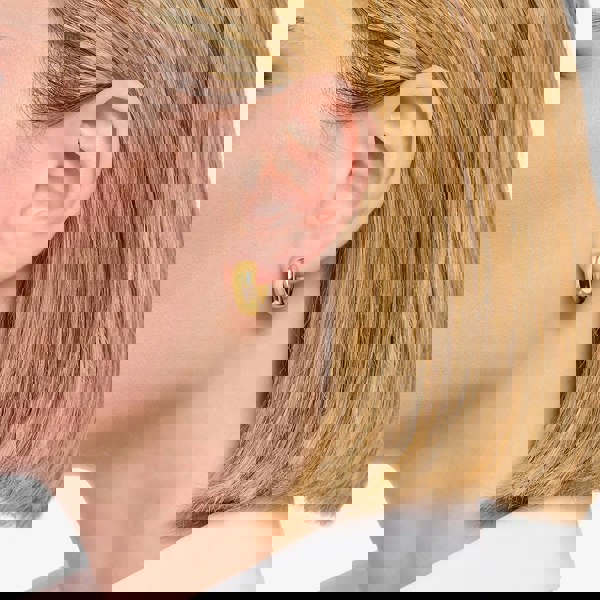 THOMAS SABO Gold Plated 16mm Chunky Hoop Earrings CR741-413-39