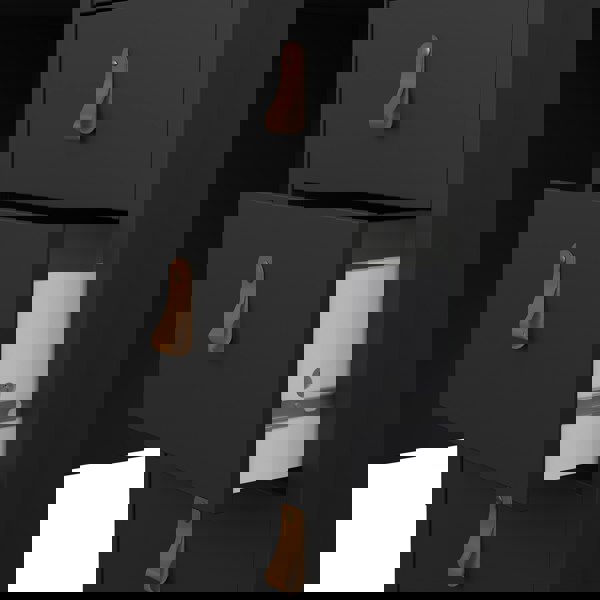 Furniture To Go Barcelona Desk 3 drawers Matt Black