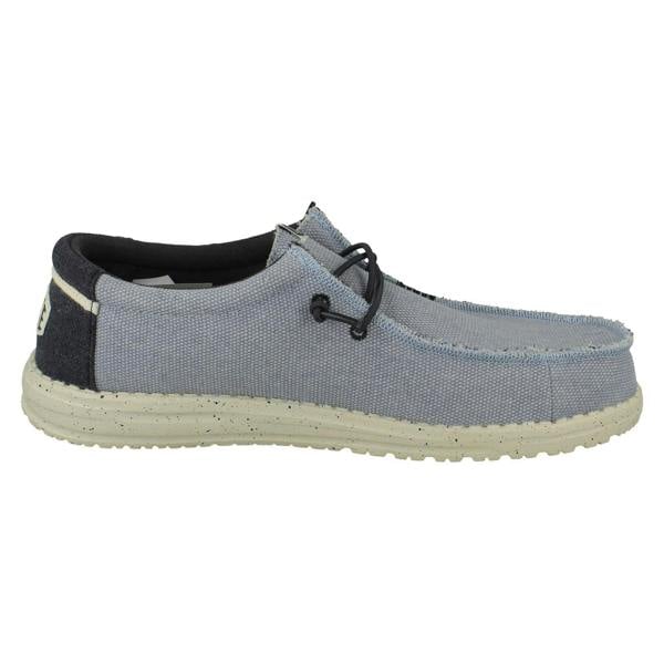 HEYDUDE Mens Hey Dude Slip On Deck Shoes Wally Coastline Jute