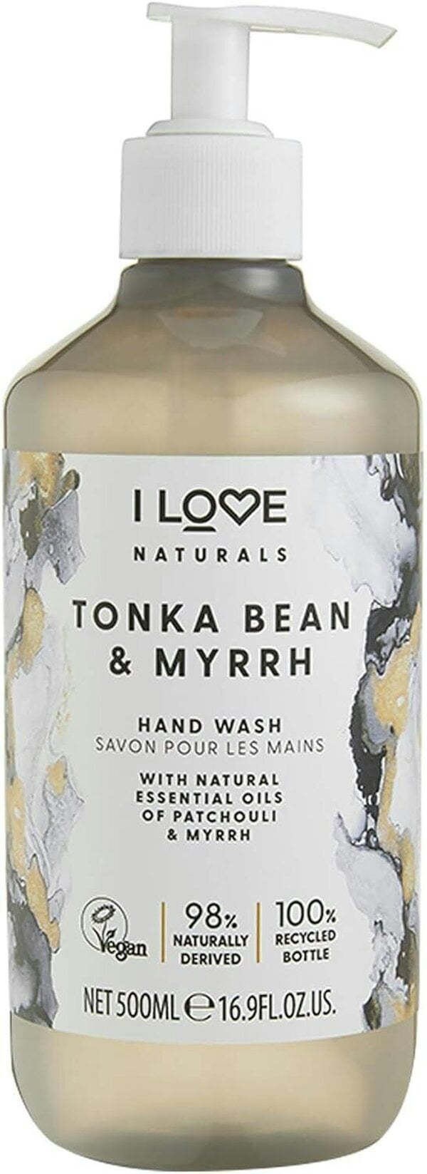 I LOVE Naturals Tonka Bean & Myrrh Hand Wash, 500ml