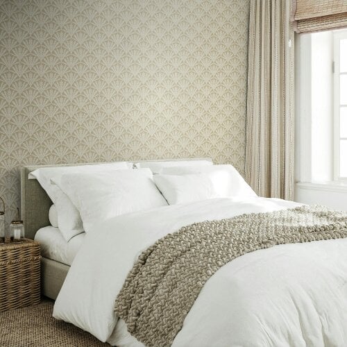 Hoopla Walls Garden Arch  - Linen 10m Wallpaper