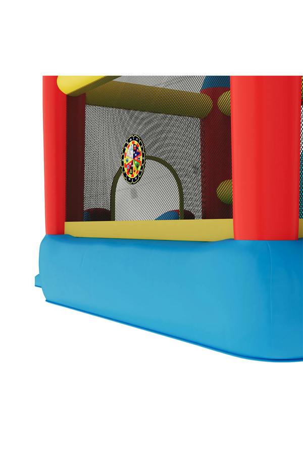Living and Home Colorful Bouncy Castle with Dual Slides & Windmill Accent