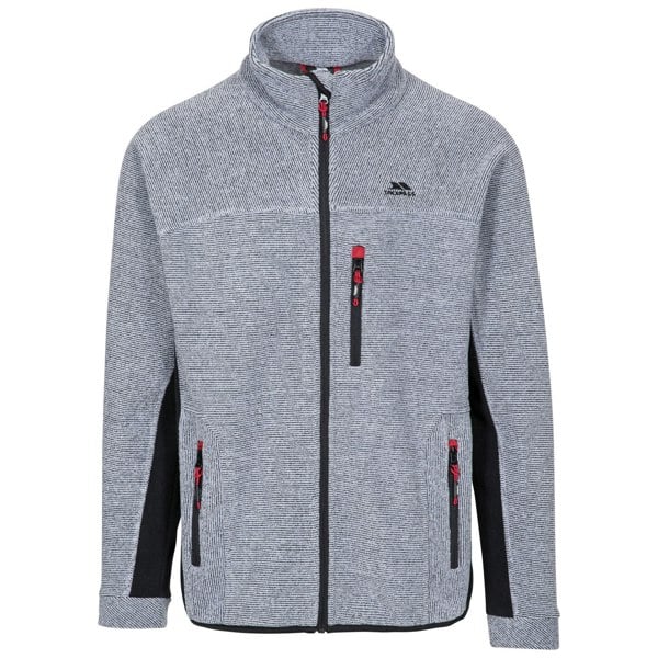 Trespass Men's Jynx Full Zip Fleece Jacket - Platinum Stripe