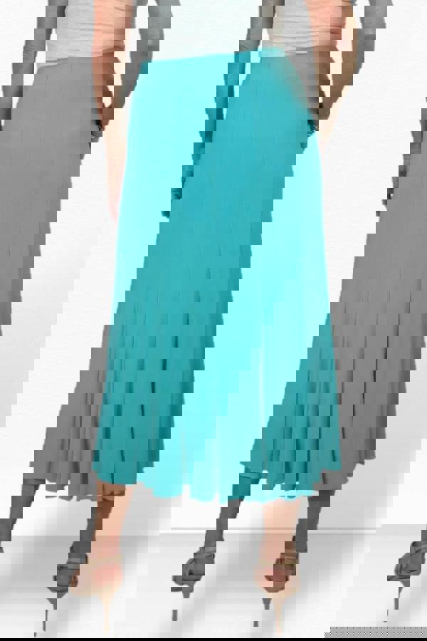 Paulo Due Women's 32" Soft Pleated Panel Midi Skirt