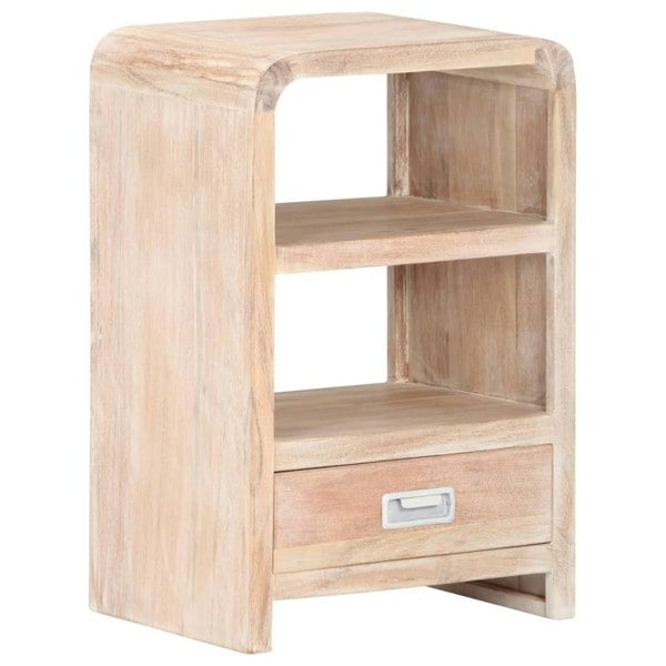 Berkfield Bedside Table 40x30x60 cm Solid Acacia Wood