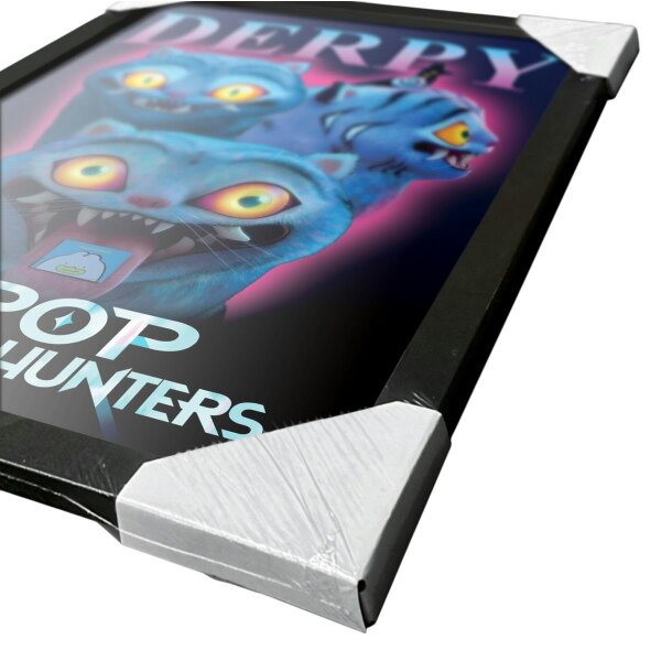 K-Pop Demon Hunters Derpy Tiger Framed Poster - Multicoloured