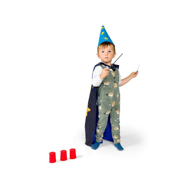 Bigjigs Toys Magicians Costume - 12 Piece Kids Magic Set, Pretend Play Gift for 3+