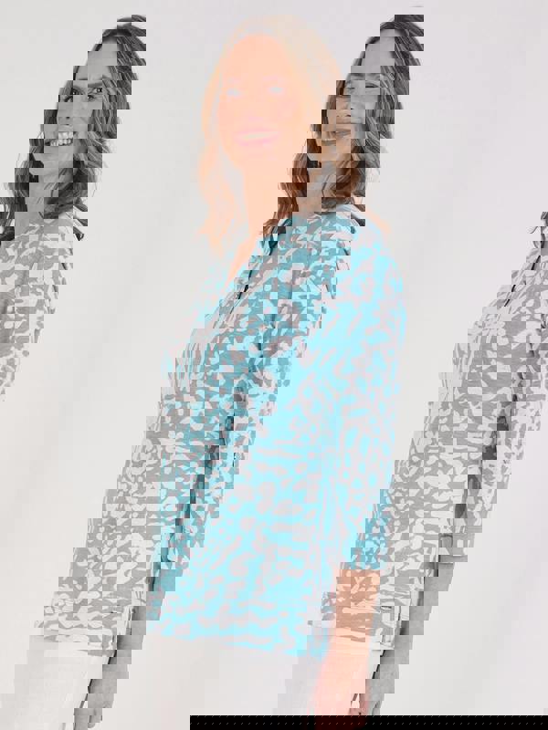 TIGI Mono Aztec Print Top