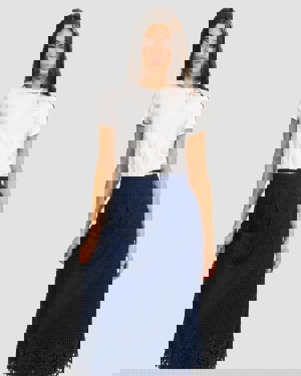 Tommy Hilfiger Helena Laser Cut Womens Skirt