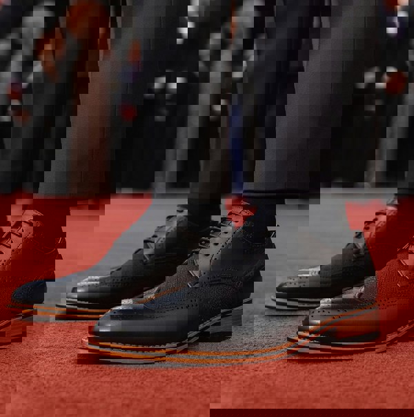 Goor DANIEL Mens Lace Up Brogues Black