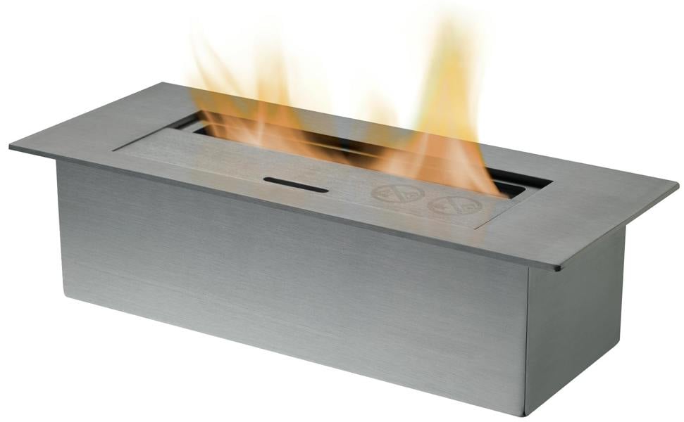 Adam Large Bio Ethanol Burner in Stainless Steel, 3 Litre Capacity