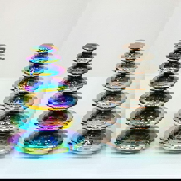 tickit Sensory Steel Silver Buttons