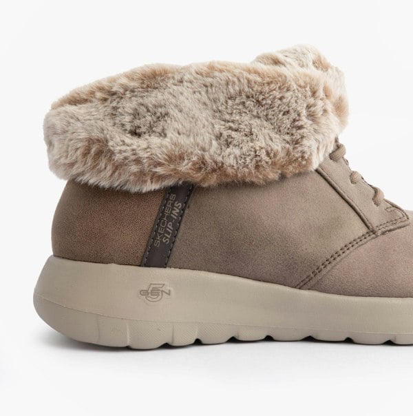 Skechers ON-THE-GO JOY - COZY CHARM Womens Boots Dark Taupe