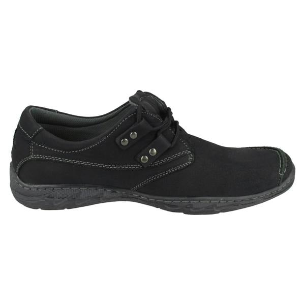 Maverick Mens Maverick Flat Lace Up Shoe With Metal Trim Detail