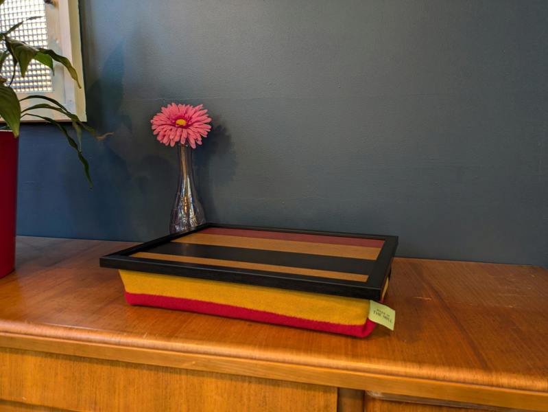 Made in the Mill Luxury Newmarket Lap Tray with Bean Bag Base
