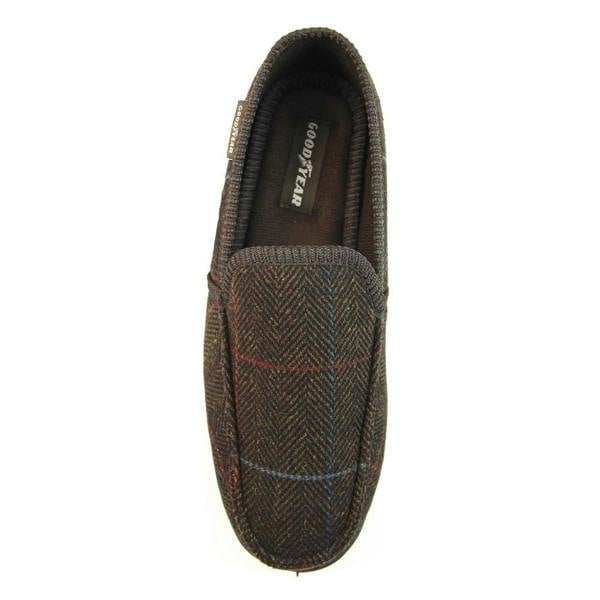 Goodyear Mens Eisenhower Slippers - Brown - 