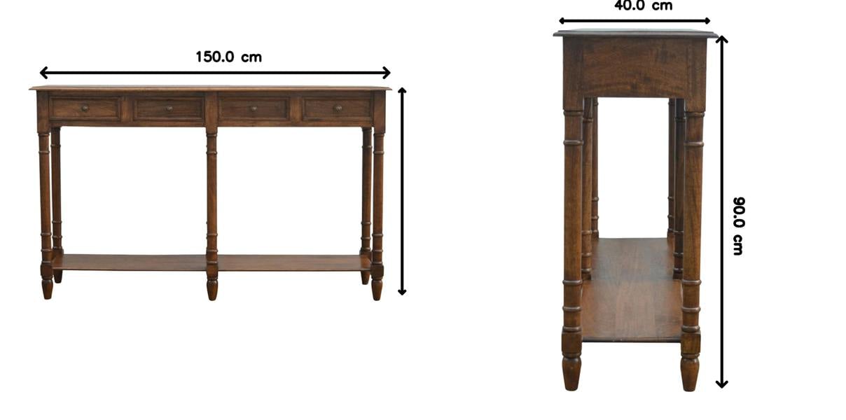 Artisan Furniture 4 Drawer Hallway Console Table
