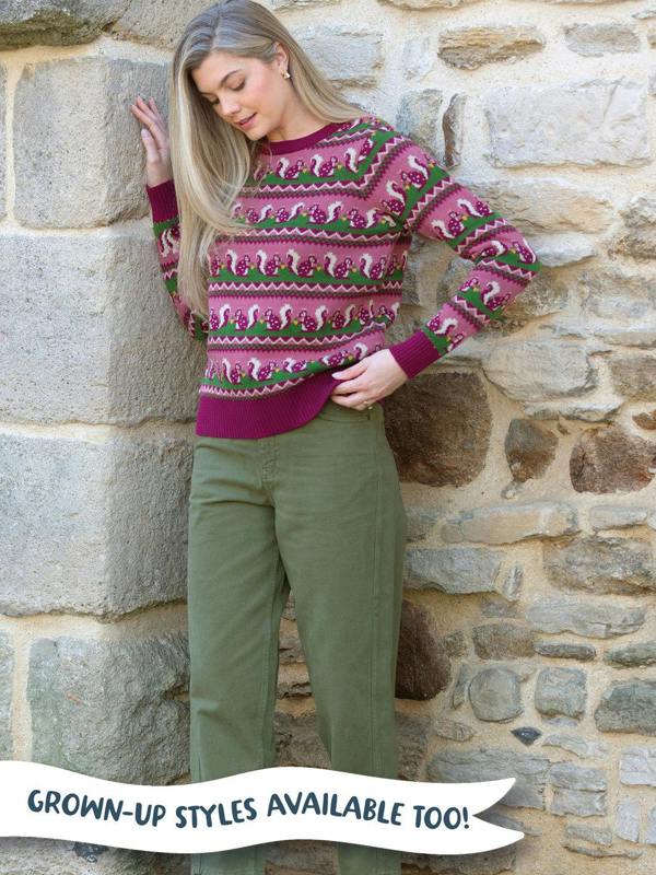 Kite Girls Organic Lucky Squirrel Poncho