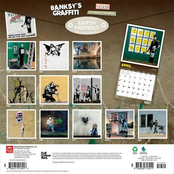 Banksy's Graffiti Calendar 2027, Wall Calendars, Month To View, Art, Gift