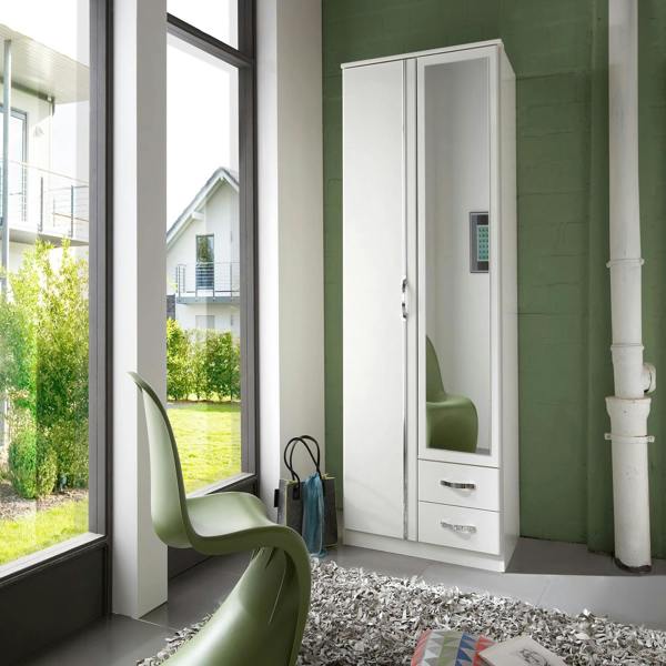 duo 2 door 2 drawer white