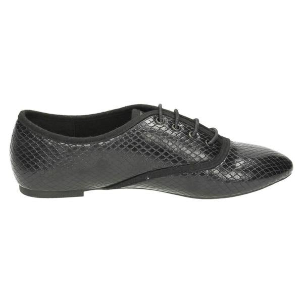 Spot On Ladies Spot On Smart Brogue Style Shoes
