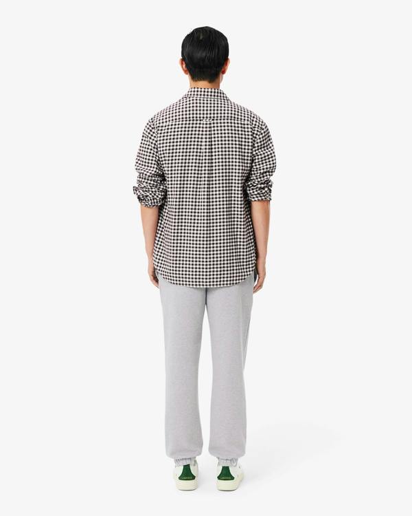 Lacoste Regular Fit Mens Fleece Sweatpants - Silver Chine CCA | CHO | Designer Mens Sweatpants