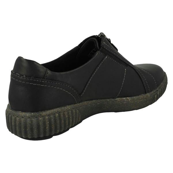 Clarks Ladies Clarks Zip Fastening Contour Coushion Shoes Magnolia Zip