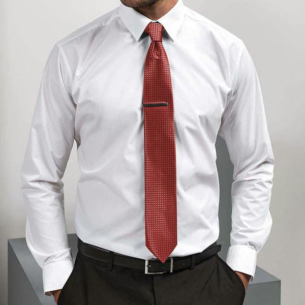 Premier Mens Puppy Tooth Formal Work Tie - Red
