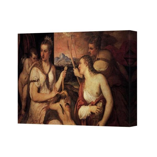 Benjamin Tate Design Classical Scene Canvas Print Wall Art Reproduction Featuring Ancient Figures