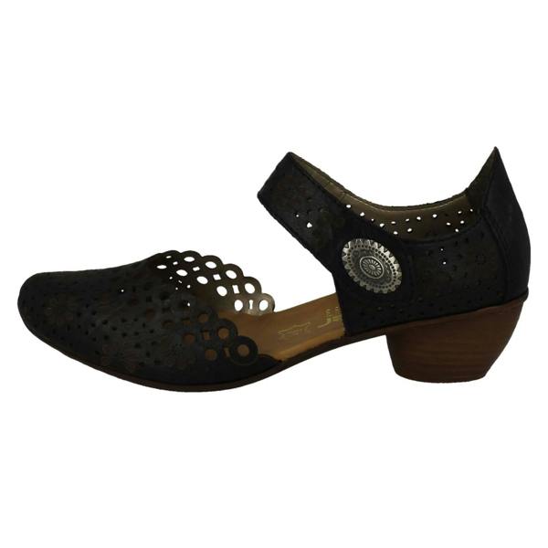 Rieker Ladies Rieker Punched Detailed Summer Shoes 43753