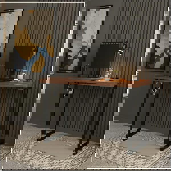 TRL Furniture Walnut Standing Workstation