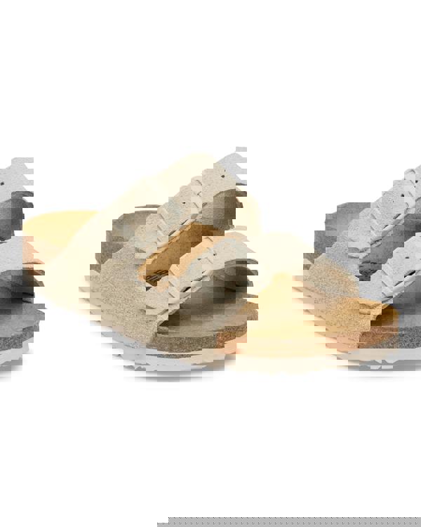 Birkenstock Arizona Suede Leather Womens Sandals - Oyster