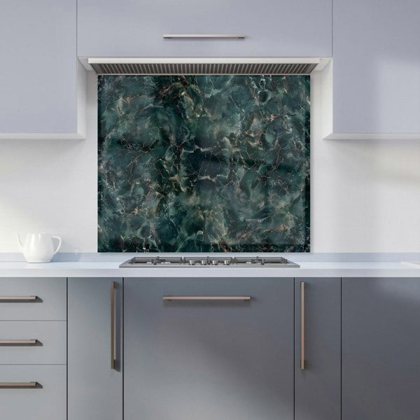 Warren Reed - Designer Dark Green Quartz Effect Kitchen Splashback