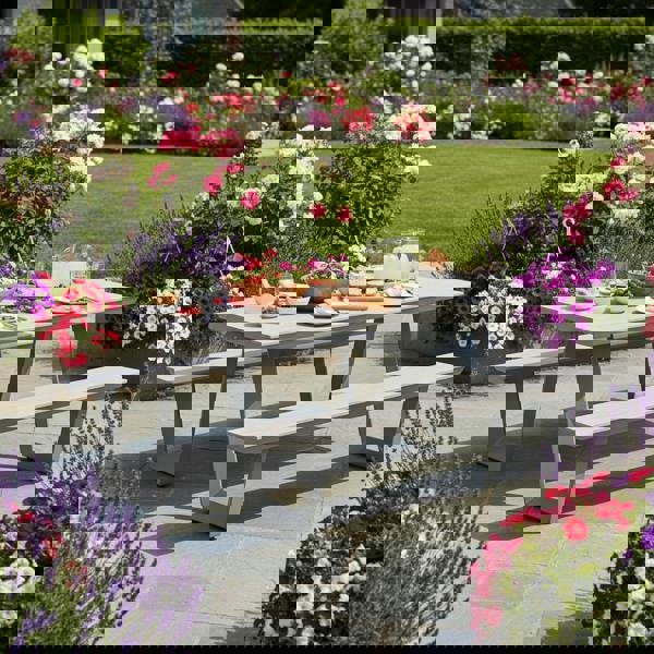 Garden Impressions Bell 200cm Picnic Bench in Dark and Light Grey