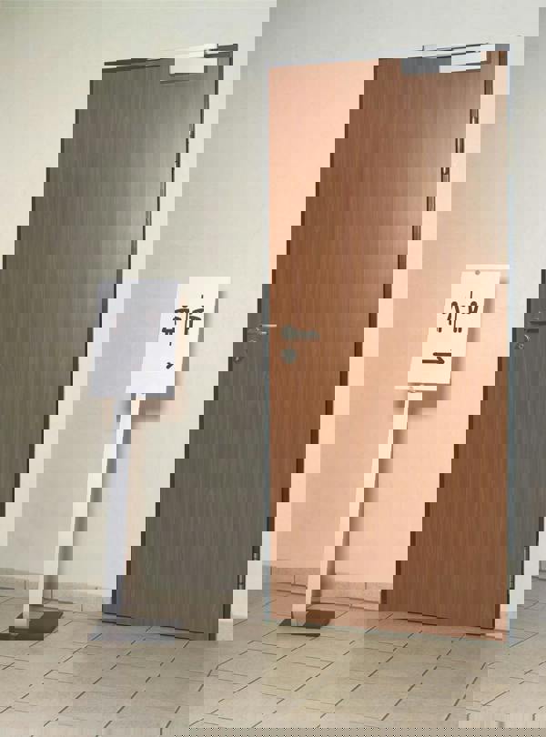 Durable INFO SIGN Aluminium Display Panel Info Floor Stand A3 | 1.25m | Silver