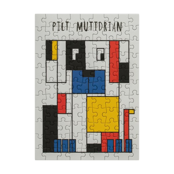 Happily Puzzles Piet Muttdrian - 99 Piece Mini Jigsaw Puzzle