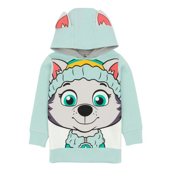 Paw Patrol Childrens/Kids Everest 3D Ears Hoodie - Blue/Green/Grey