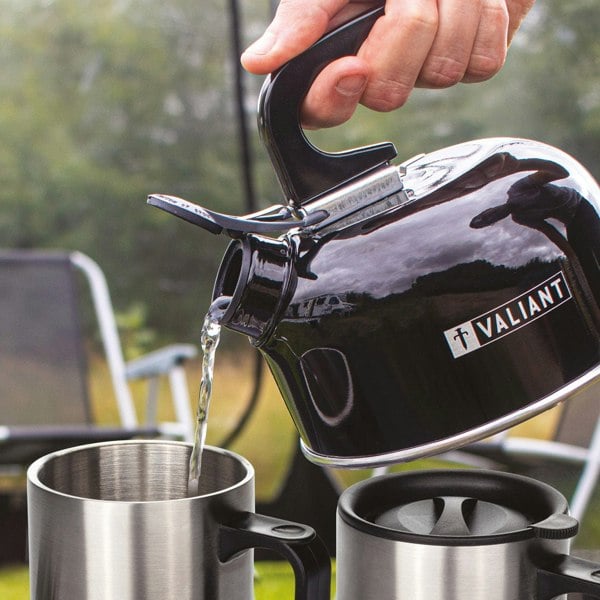 Valiant Camping Kettle & Insulated Mugs Pack
