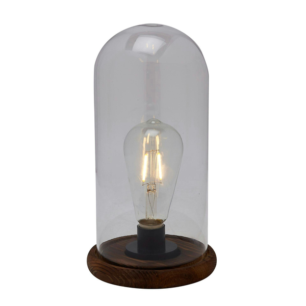 Hestia LED Light Up Glass Dome with Bulb  - Large