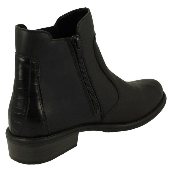 Remonte Ladies Remonte Low Heel Elasticated Casual Chelsea Boots D0F70