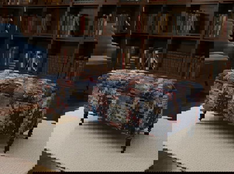 ISTOOLS Damask Multicolour Storage Ottoman Bench with Hidden Storage & Stylish Seating