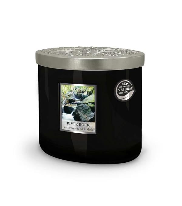 Heart & Home River Rock - 2 Wick Ellipse Candle