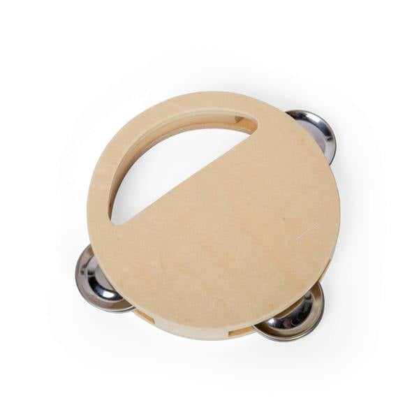 Bigjigs Toys Natural Mini Shaker Pack of 2 | Kids' Wooden Tambourine