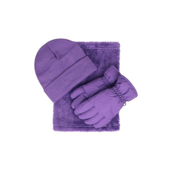 Mountain Warehouse Childrens/Kids Accessories Set (Pack of 3) - Purple - 