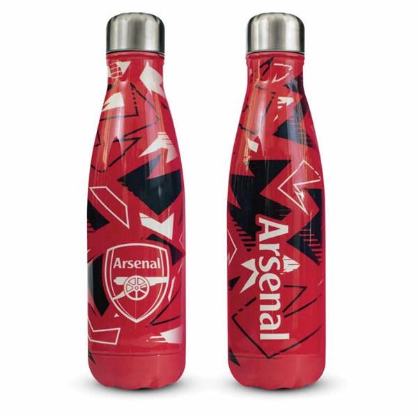 Arsenal FC Pattern Water Bottle, Water Bottles, Sports, Gift