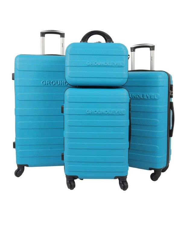 Groundlevel 4 Piece Regency Hard Shell Luggage Set
