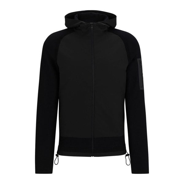 Boss Mens Modak Full Zip Hoodie - Black